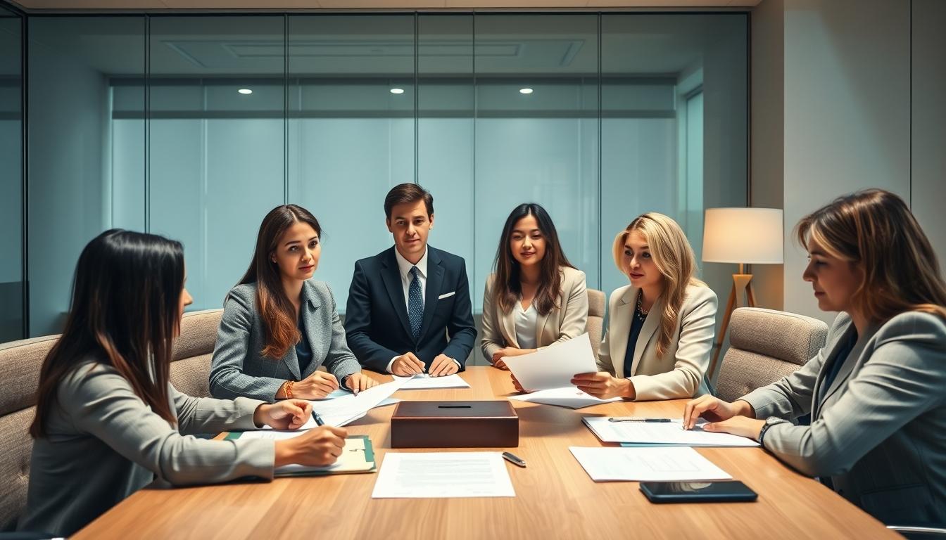 Family elder care planning discussion